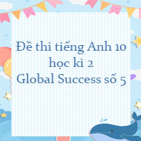 Đề thi tiếng Anh lớp 10 học kì 2 Global Success số 5