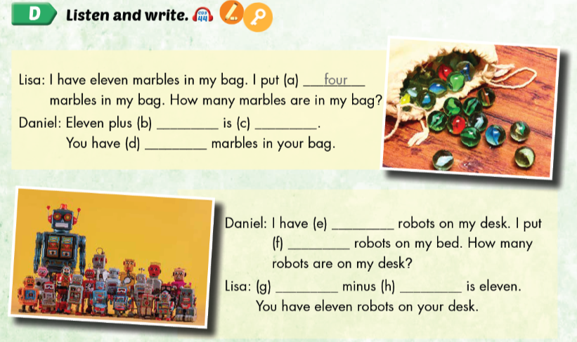 Sách Tiếng Anh 3 Smart Start Unit 7 Math