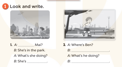 Sách bài tập Tiếng Anh 3 Unit 19 Ourdoor activities