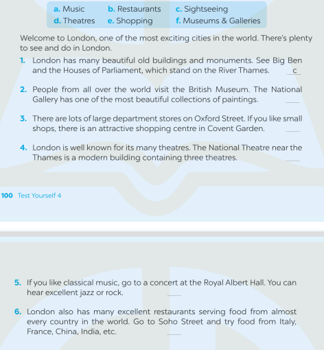 Giải SBT Tiếng Anh 7 Global Success Test Yourself 4