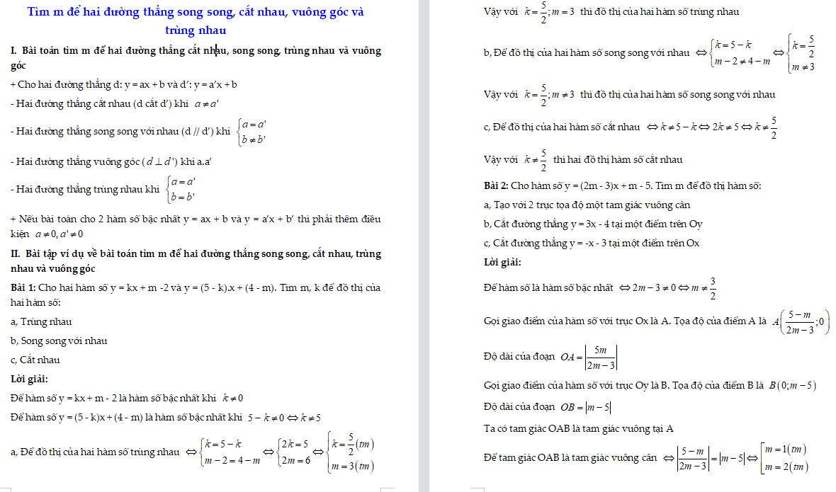 Luyện thi vào lớp 10 môn Toán