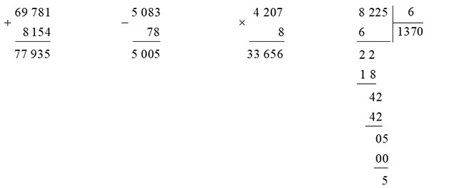 Toán lớp 4 trang 17, 18 Chân trời sáng tạo Luyện tập