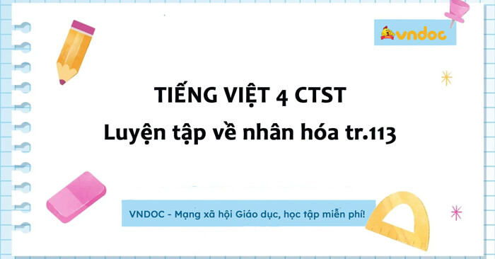 Luyện tập về nhân hóa lớp 4