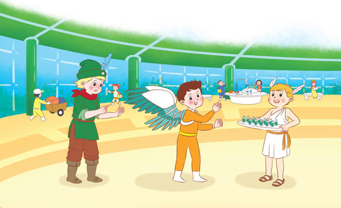 Viết đoạn văn về một em bé trong vở kịch Ở Vương quốc Tương Lai