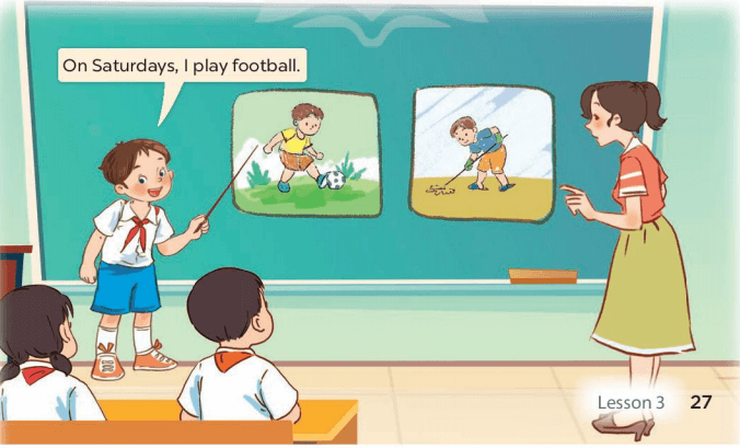 Tiếng Anh lớp 4 unit 3 lesson 3 trang 26 27