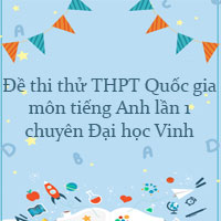 Đề thi thử THPT Quốc gia 2023 môn Anh lần 1 trường chuyên Đại học Vinh, Nghệ An