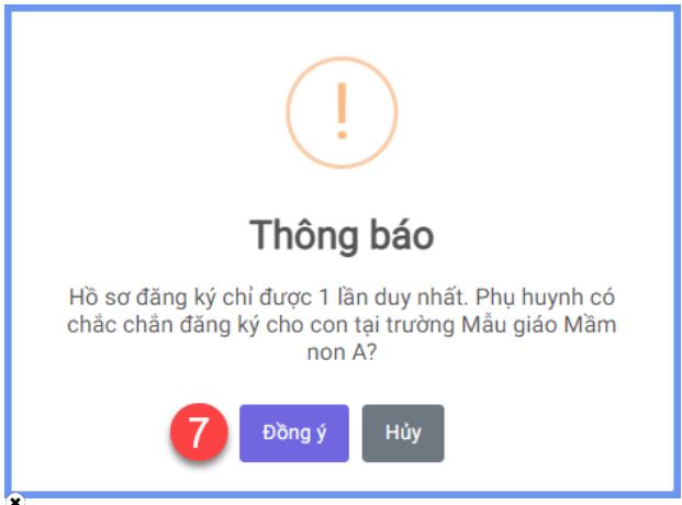 HƯỚNG DẪN CHI TIẾT CÁC BƯỚC ĐĂNG KÝ HỒ SƠ TRỰC TUYẾN CHO CON