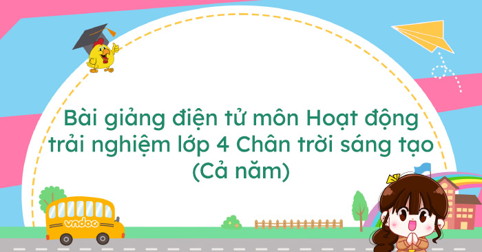 Giáo án PowerPoint Hoạt động trải nghiệm 4 Chân trời sáng tạo (Cả năm)