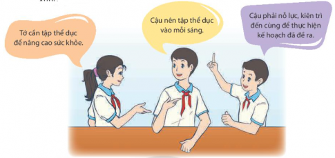 Trao đổi về những cách thực hiện trách nhiệm với bản thân và mọi người xung quanh.