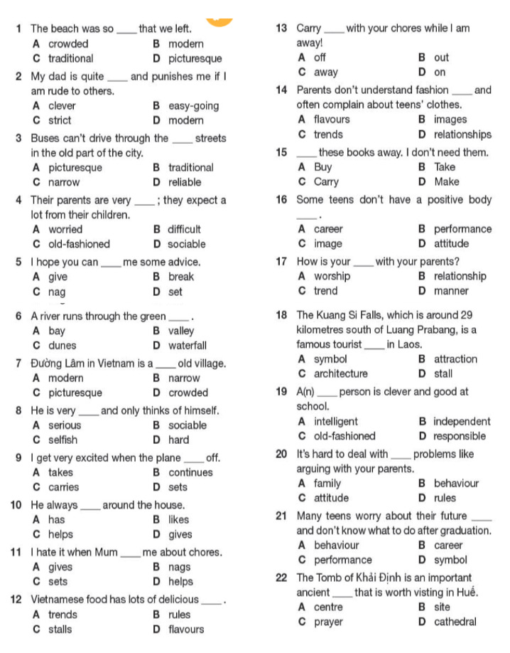 Tiếng Anh 11 Bright Workbook Review (Units 1-2) - Sách Bài Tập Tiếng ...