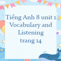 Tiếng Anh 8 unit 1 Vocabulary and Listening trang 14 Friends plus