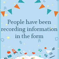 People have been recording information in the form