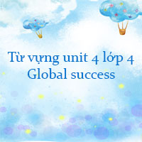 Từ vựng unit 4 lớp 4 My birthday party Global success