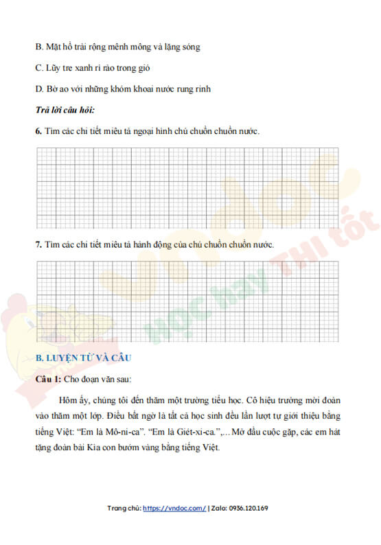 Bộ đề kiểm tra cuối tuần Tiếng Việt lớp 4 Kết nối tri thức - Tuần 2