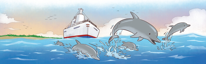 Đọc: Cá heo ở biển Trường Sa lớp 4