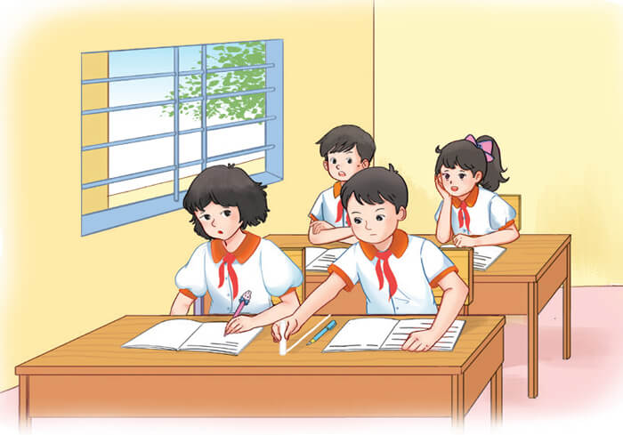 Đọc: Vệt phấn trên mặt bàn lớp 4