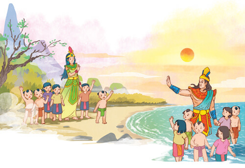 Đọc: Sự tích Con Rồng cháu Tiên lớp 4