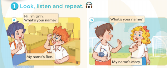 Tiếng Anh lớp 3 Unit 2 Lesson 1