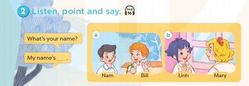 Tiếng Anh lớp 3 Unit 2 Lesson 1