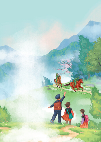 Đọc: Ngựa biên phòng lớp 4