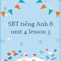 Sách bài tập tiếng Anh 8 unit 4 lesson 3