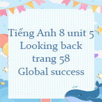 Tiếng Anh 8 unit 5 Looking back trang 58 Global success