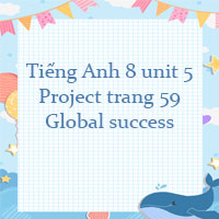 Tiếng Anh 8 unit 5 Project trang 59 Global success