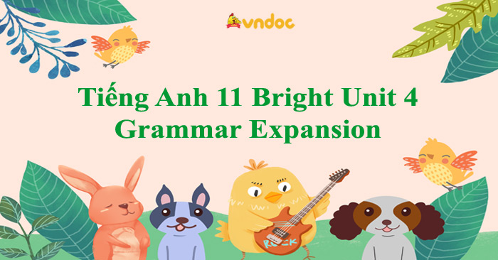 Tiếng Anh 11 Bright Unit 4 Grammar Expansion - Tiếng Anh 11 Bright ...