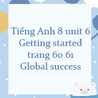 Tiếng Anh 8 unit 6 Getting started trang 60 61 Global success