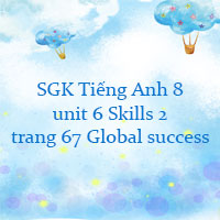 Tiếng Anh 8 unit 6 Skills 2 trang 67 Global success