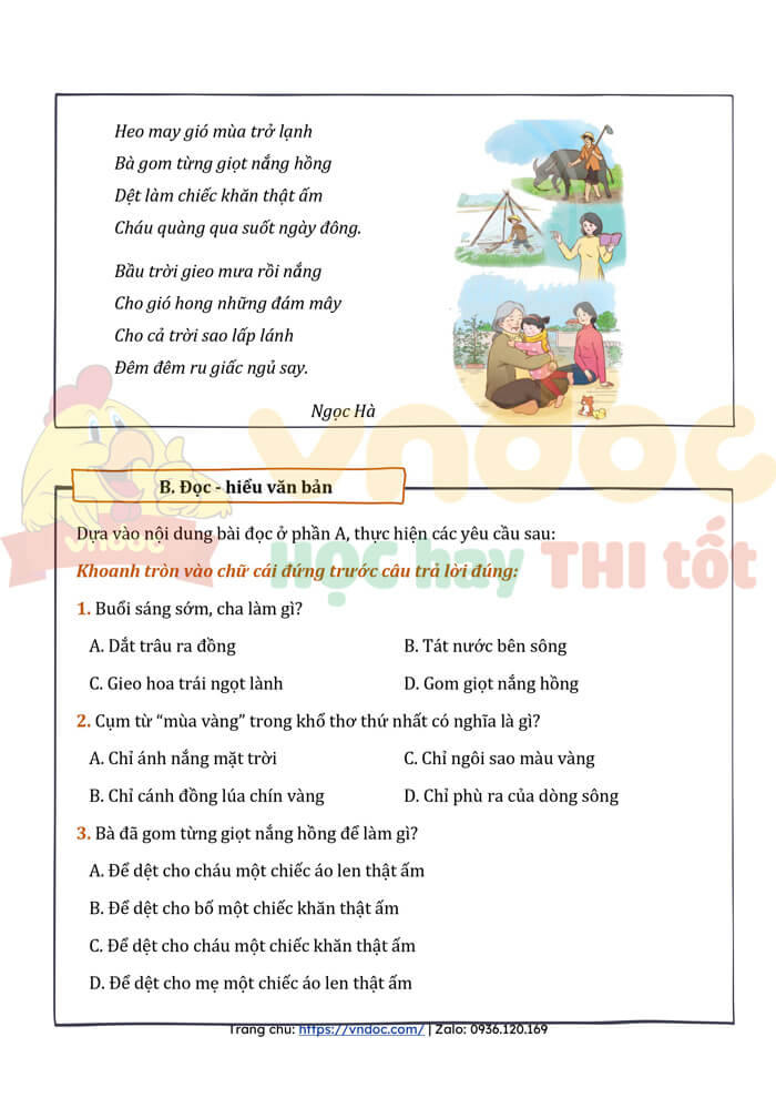 Bộ đề kiểm tra cuối tuần Tiếng Việt lớp 4 CTST - Tuần 2