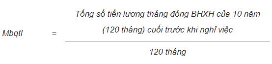 Cách tính lương hưu hàng tháng