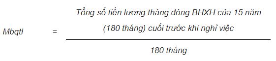 Cách tính lương hưu hàng tháng