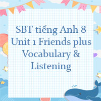 Workbook tiếng Anh 8 unit 1 Vocabulary and Listening trang 10 Friends plus