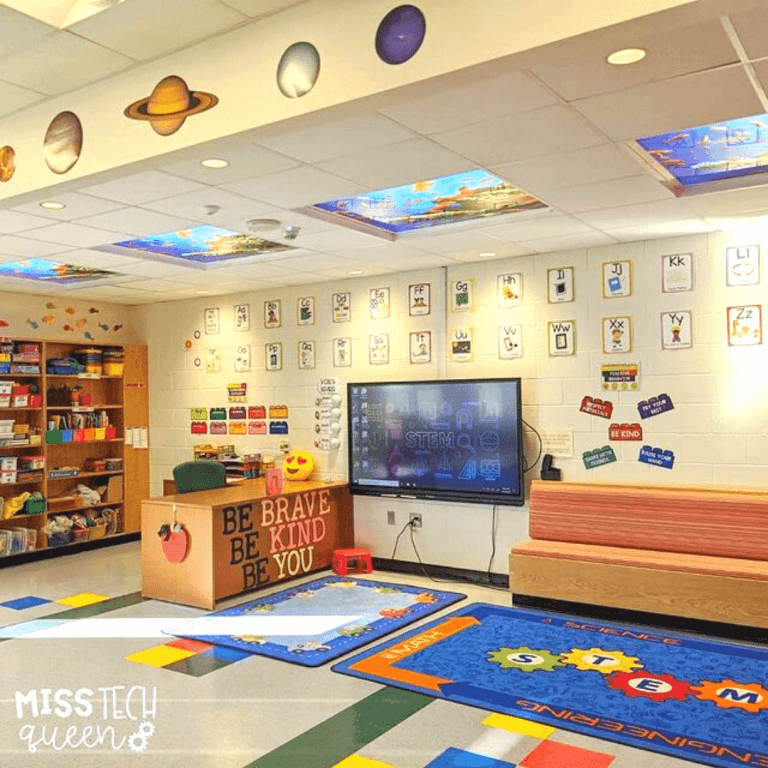 Mẫu trang trí lớp theo mô hình STEM