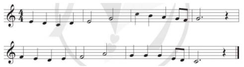 Đọc nhạc: Bài đọc nhạc số 4 SGK Âm nhạc 4 CD