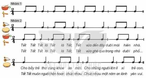 Nhạc cụ: Thể hiện nhạc cụ gõ hoặc nhạc cụ giai điệu trang 32 SGK Âm nhạc 4 KNTT