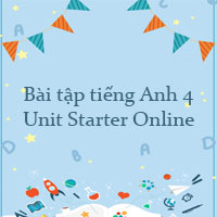 Bài tập tiếng Anh 4 Unit Starter Online