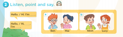 Tiếng Anh lớp 3 Unit 1 Lesson 1 Hello