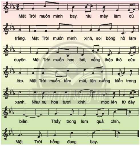 Hát: Mặt trời bay SGK Âm nhạc 4 CTST