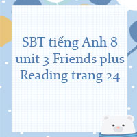 Workbook tiếng Anh 8 unit 3 Reading trang 24 Friends plus