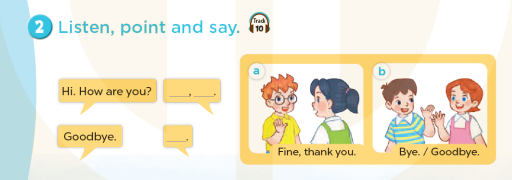 Tiếng Anh lớp 3 Unit 1 Lesson 2 Hello