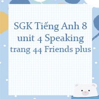 Tiếng Anh 8 unit 4 Speaking trang 44 Friends plus