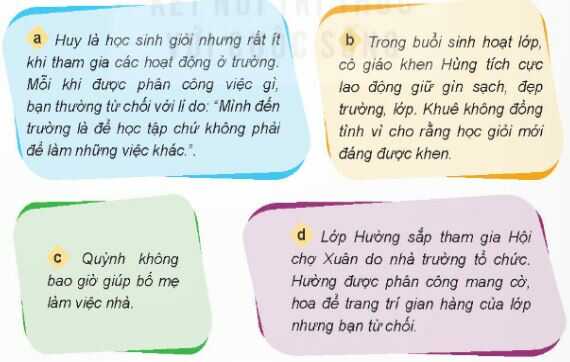 Luyện tập 3 (trang 22 SGK Đạo đức lớp 4)