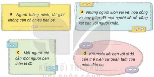 Luyện tập 3 trang 41 SGK Đạo đức 4 – Kết nối tri thức