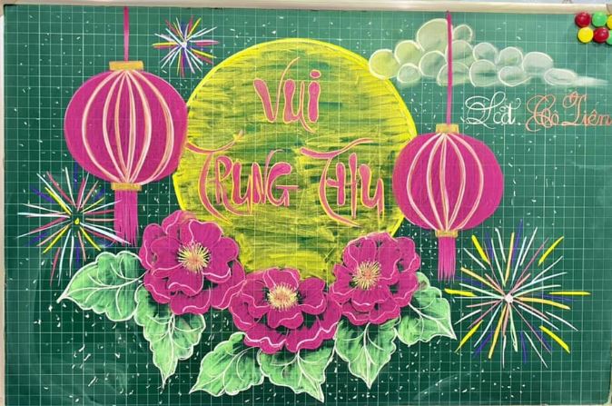 Trang trí Trung thu lớp học