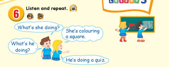 Unit 5 In the classroom Lesson 3 trang 25