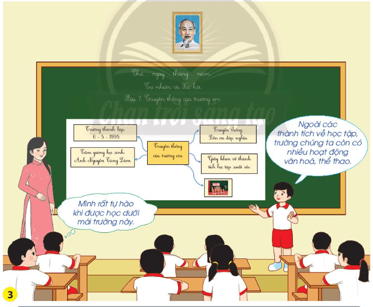 Tự nhiên xã hội lớp 3 Chân trời sáng tạo Bài 7: Truyền thống của trường em