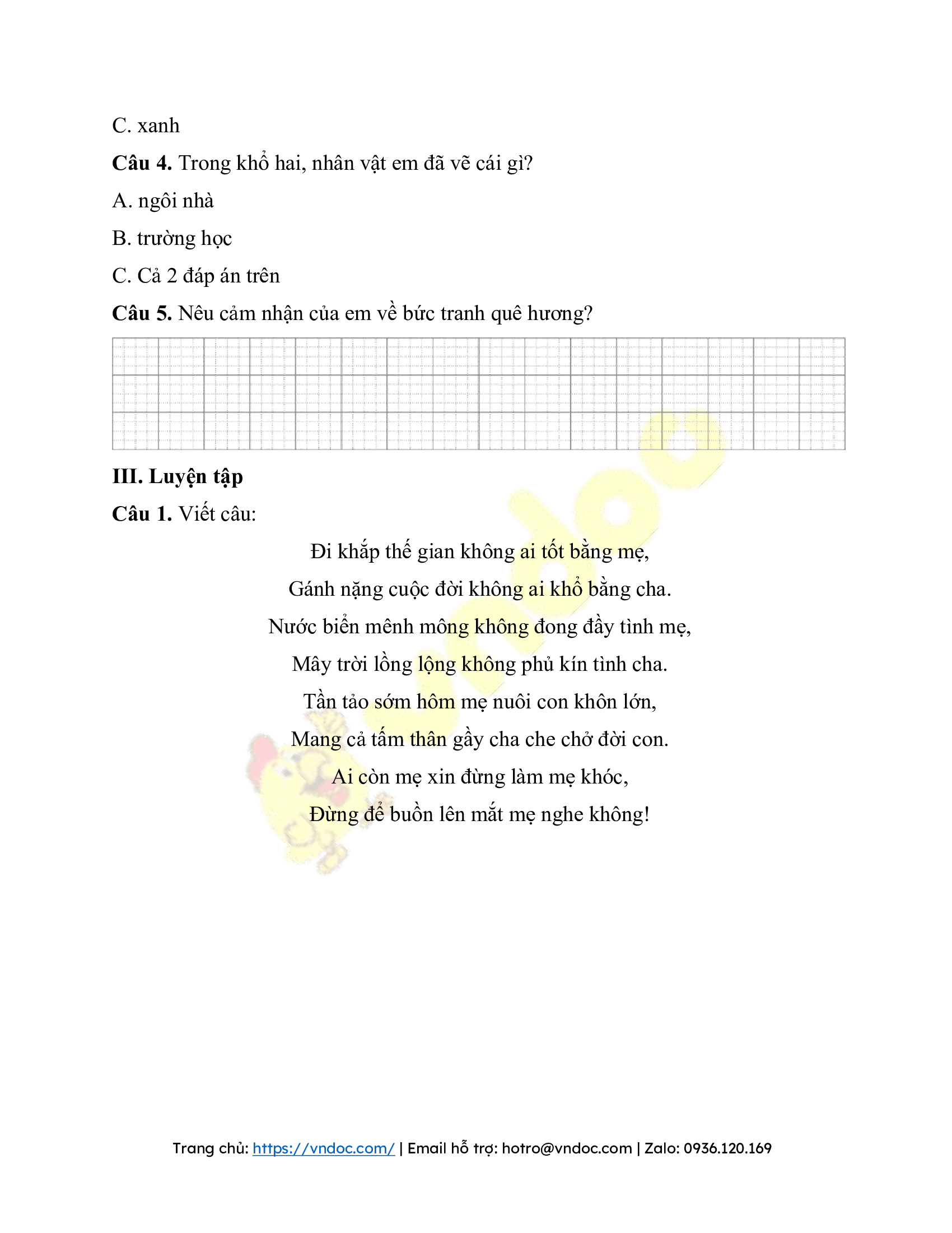 bai tap cuoi tuan tieng viet lop 3 chan troi sang tao tuan 9 co ban 2*509234