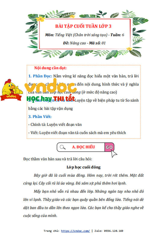 bai tap cuoi tuan tieng viet lop 3 nang cao tuan 6 chan troi sang tao h3*509806